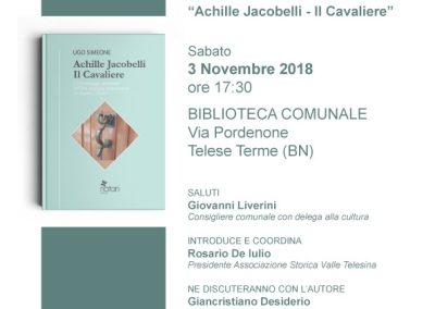 Ugo Simeone presenta :”Achille Jacobelli – Il Cavaliere”