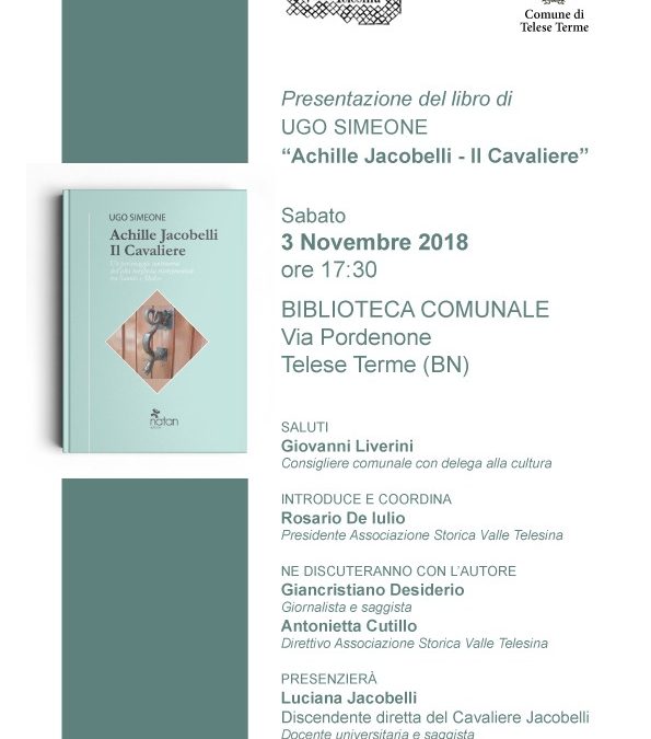 Ugo Simeone presenta :”Achille Jacobelli – Il Cavaliere”