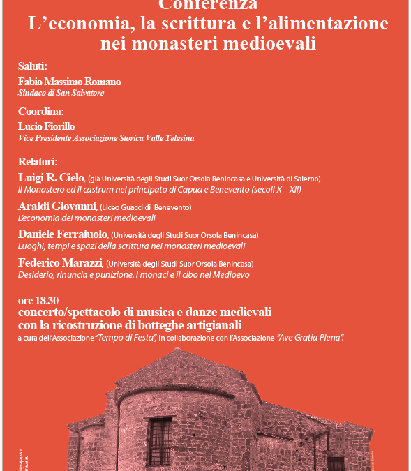 L’economia, la scrittura e l’alimentazione nei monasteri medioevali