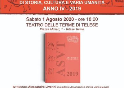 Presentazione Annuario 2019 a Telese Terme