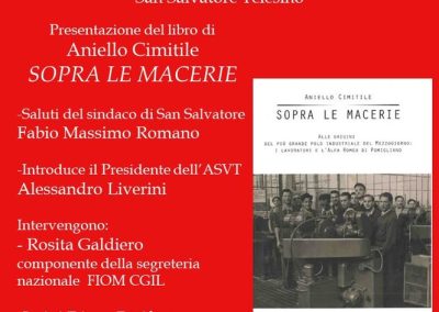 Presentazione del libro di Aniello Cimitile “Sopra le macerie”