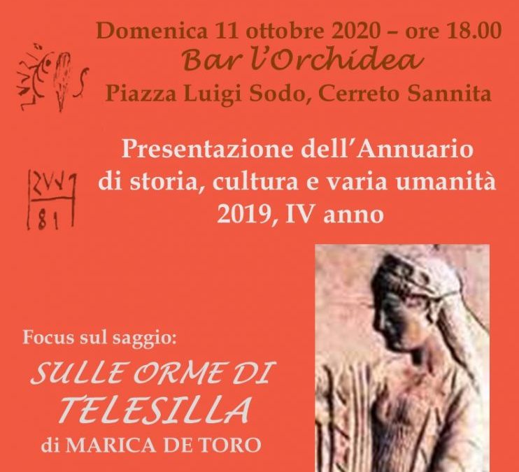 Cerreto Sannita 11 ottobre 2020 – Presentazione Annuario ASVT 2019