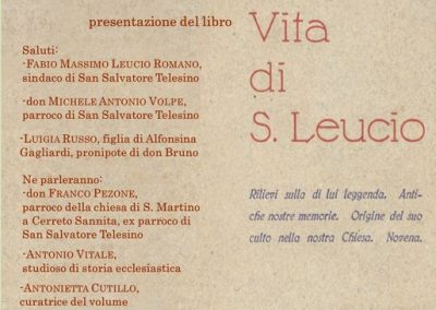 Presentazione libro “Vita di S. Leucio”