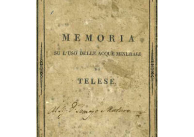 Memorie sull’uso delle acque minerali di Telese